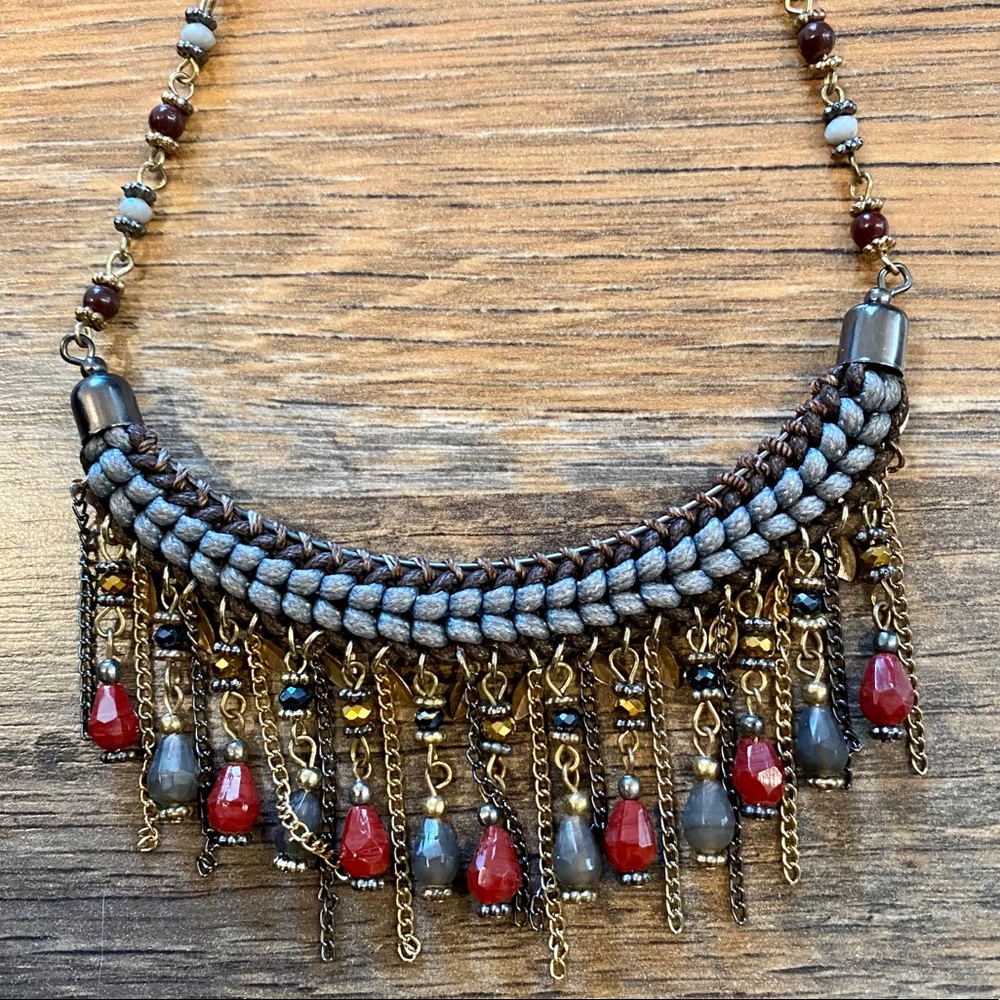 Trendy Boho Tribal Necklace - Picture 7 of 8